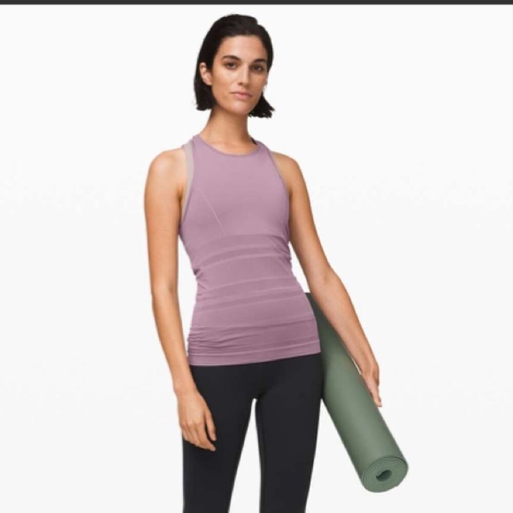 Lululemon Gleam and Glow Tank Frosted Mulberry